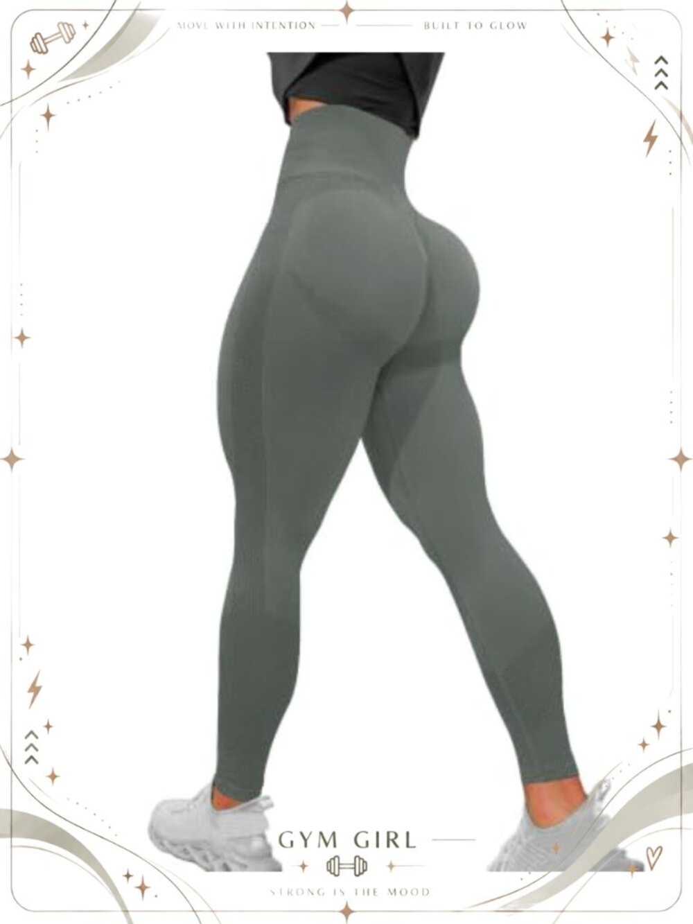 Seamless Scrunch Leggings High Waist Butt Lift Squat Proof Tummy Control